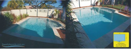 Clontarf beach Royal Blue Pool With Half Circle Seating Area