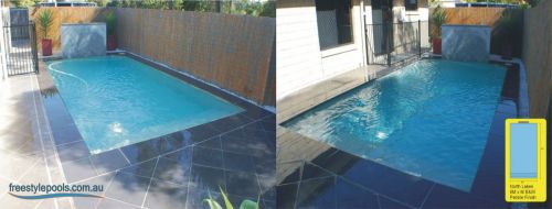 North Lakes Black & White Pebble Finish Pool