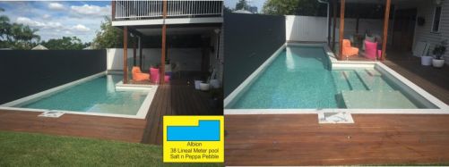 Albion Family Home Wood Deck Pool Instillation